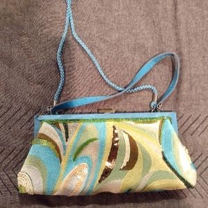 Sequins evening clutch